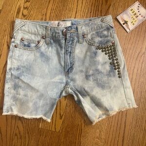 Brand new we are free jean shorts